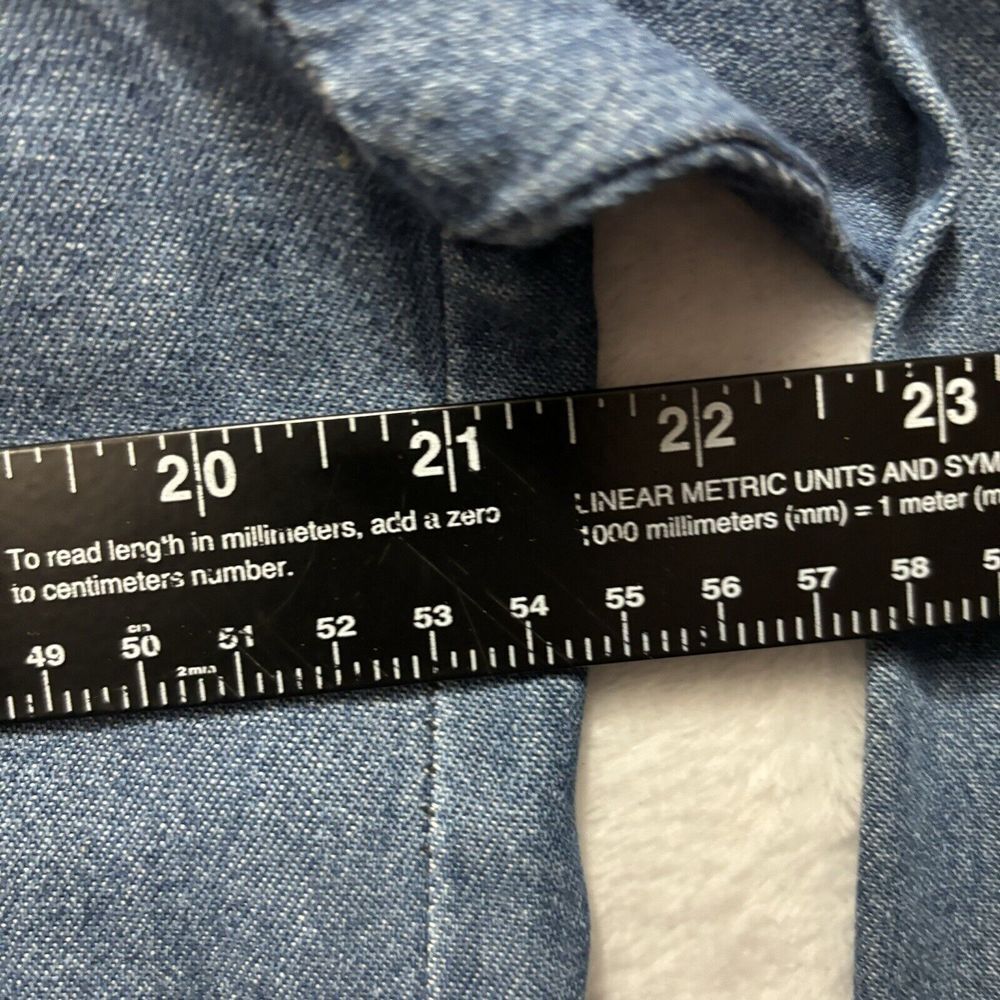 American Classic (AC) Avalon Blue Denim Jacket size Large Mens Pearl snaps - Picture 4 of 10